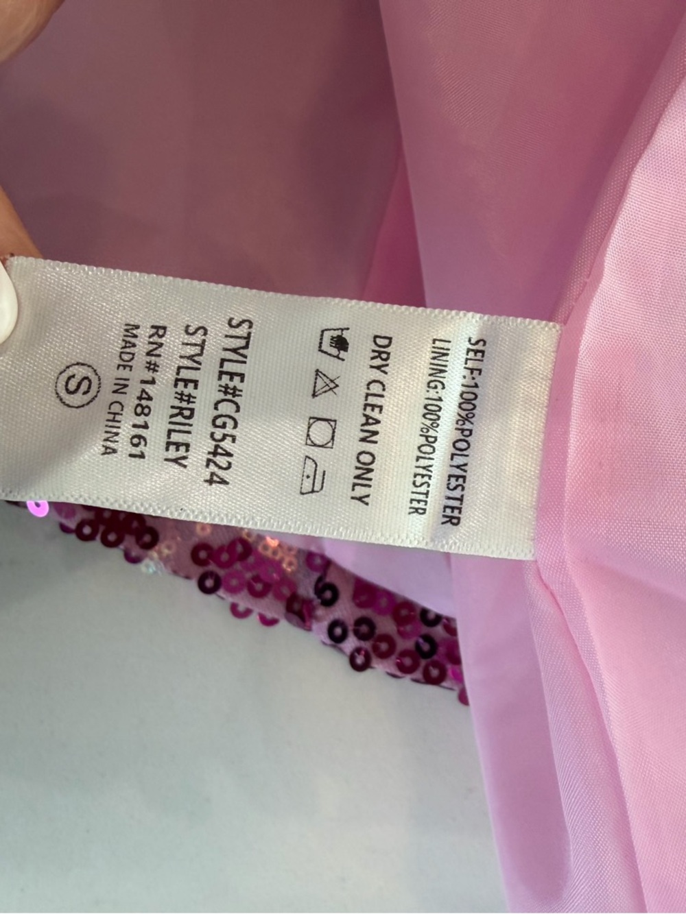 Buddy Love Pink Riley Sequin Blazer Dress- NWT size small - Picture 7 of 7